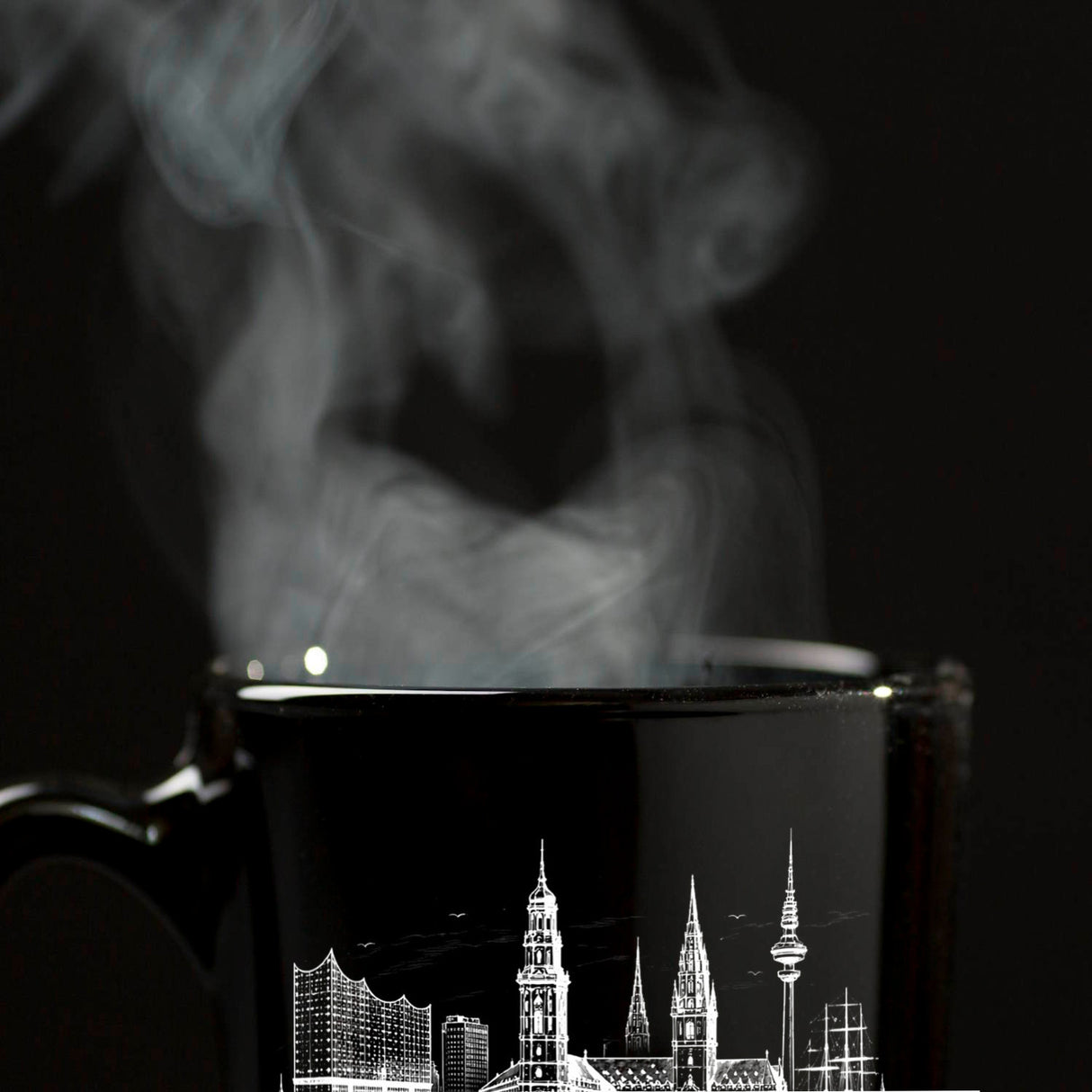 Hamburg Skyline Tasse mit Elbphilharmonie und Michel