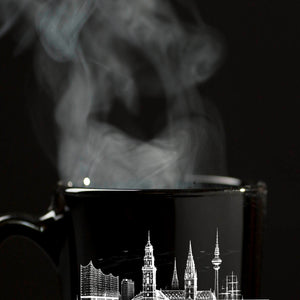 Hamburg Skyline Tasse mit Elbphilharmonie und Michel