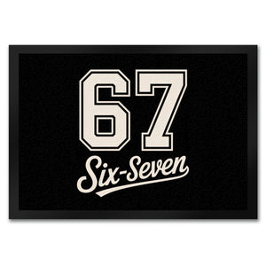 67 six-seven Meme Fußmatte in 35x50 cm für Social Media und Internetfans