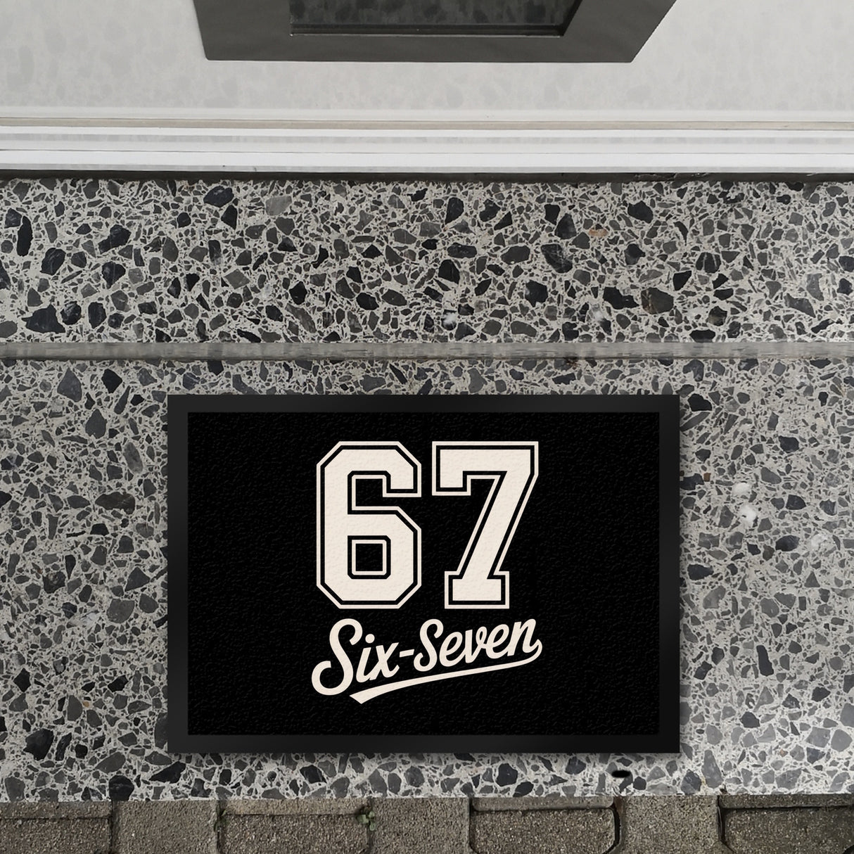 67 six-seven Meme Fußmatte in 35x50 cm für Social Media und Internetfans