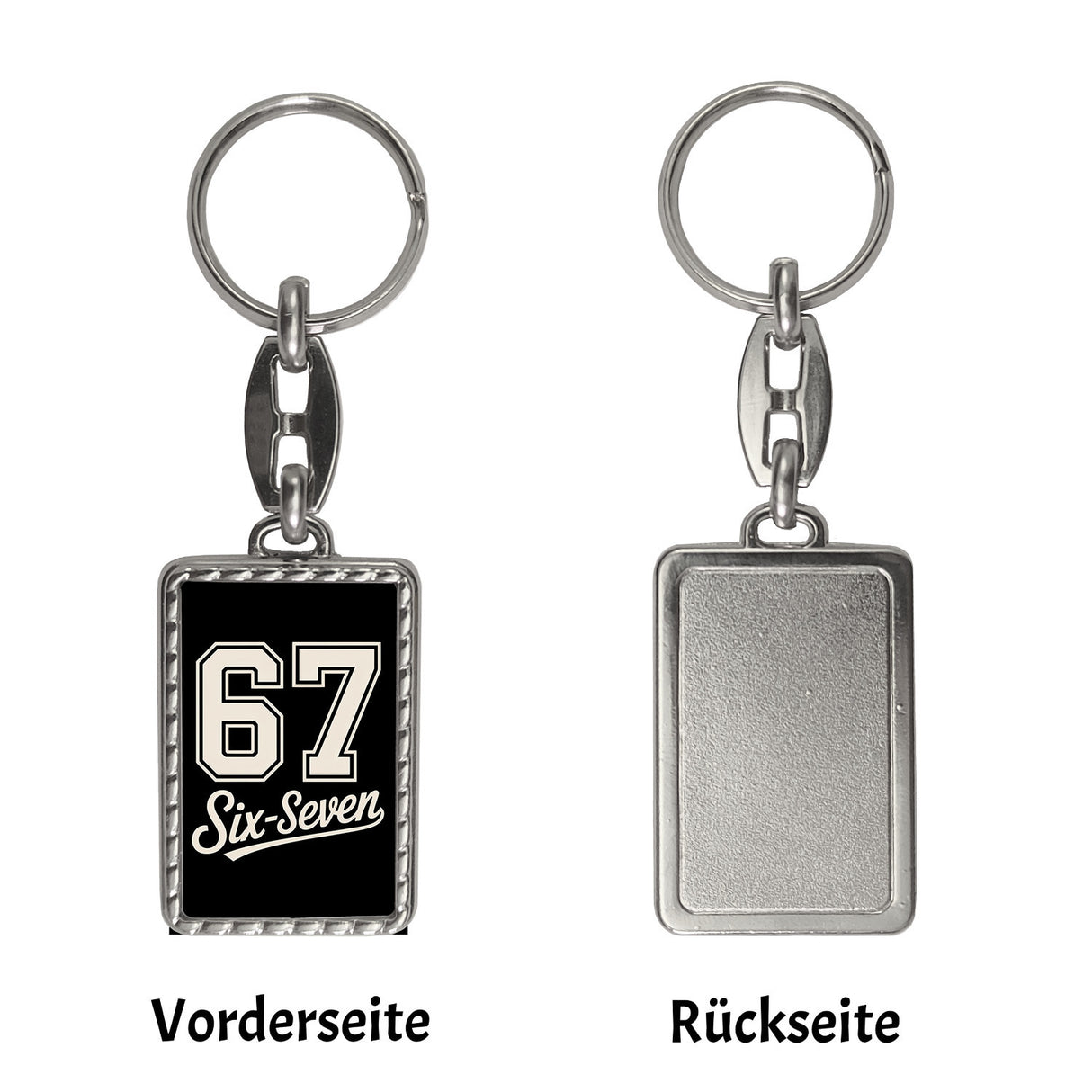 67 six-seven Meme Schlüsselanhänger für Social Media und Internetfans