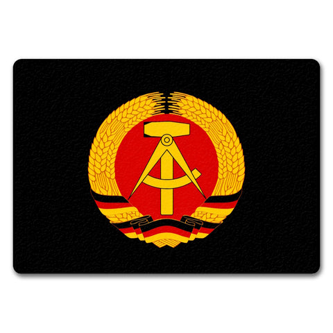 DDR Staatswappen Fußmatte in 35x50 cm ohne Rand für Ostalgie Fans