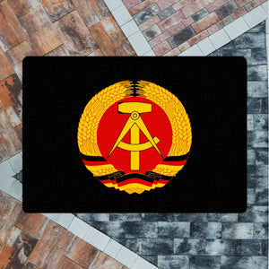 DDR Staatswappen Fußmatte in 35x50 cm ohne Rand für Ostalgie Fans