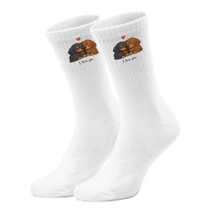 epicsocks Tierliebe Dackel Socken in 37-41 im Paar