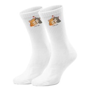epicsocks Tierliebe Katzen Socken in 37-41 im Paar