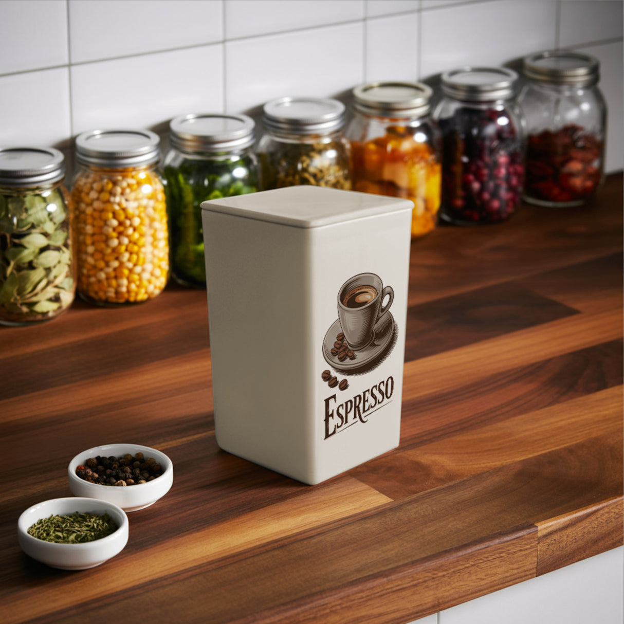 Espresso Vintage KaffeeDose 900ml für Kaffeegenuss