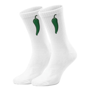 epicsocks Chili Lover Dunkelgrüne Chili Socken in 37-41 im Paar