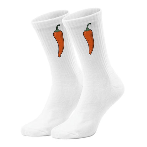 epicsocks Chili Lover Orange Chili Socken in 37-41 im Paar