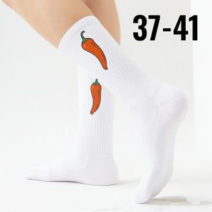 epicsocks Chili Lover Orange Chili Socken in 37-41 im Paar