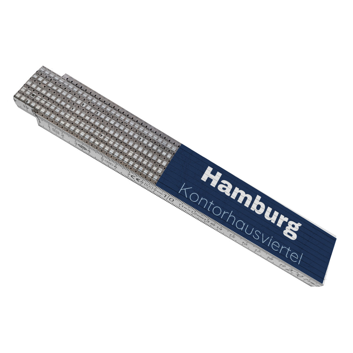 streetline Hamburg Kontorhausviertel Meterstab aus Holz