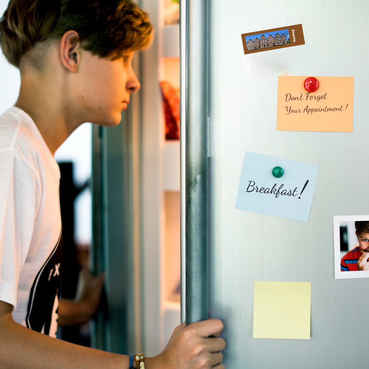 streetline Hamburg Peterstraße Panorama Souvenir Magnet