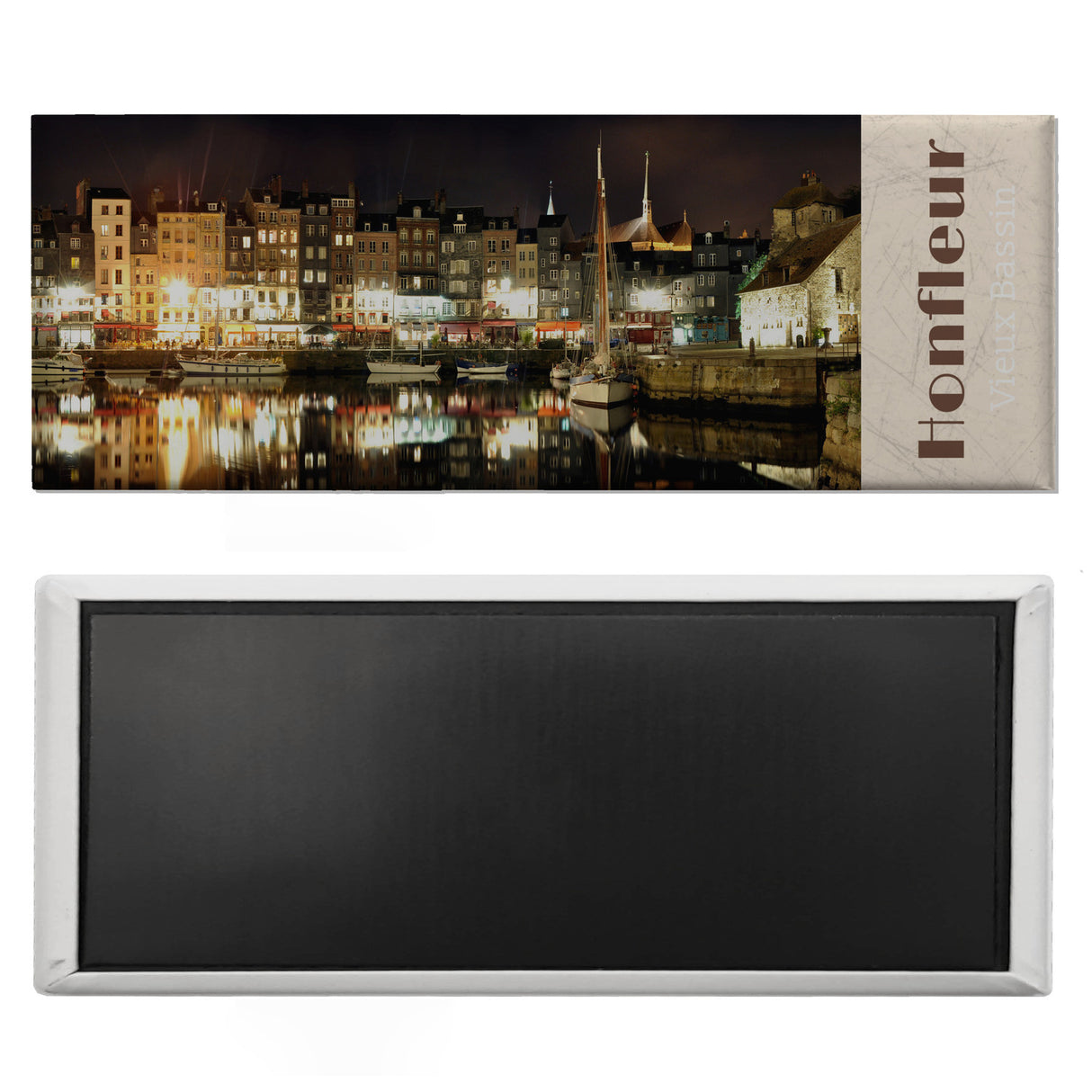 streetline Honfleur Vieux Bassin Panorama Souvenir Magnet