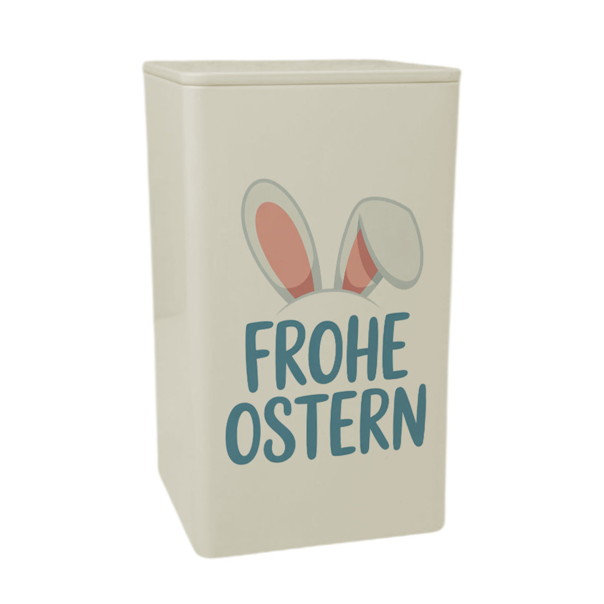 Frohe Ostern Dose 900ml mit niedlichen Hasenohren