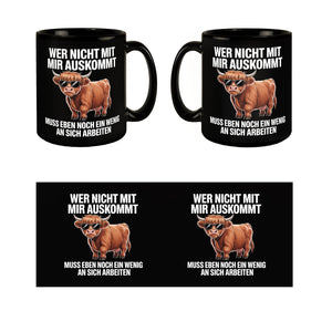Hochlandrind Tasse - du musst an dir arbeiten