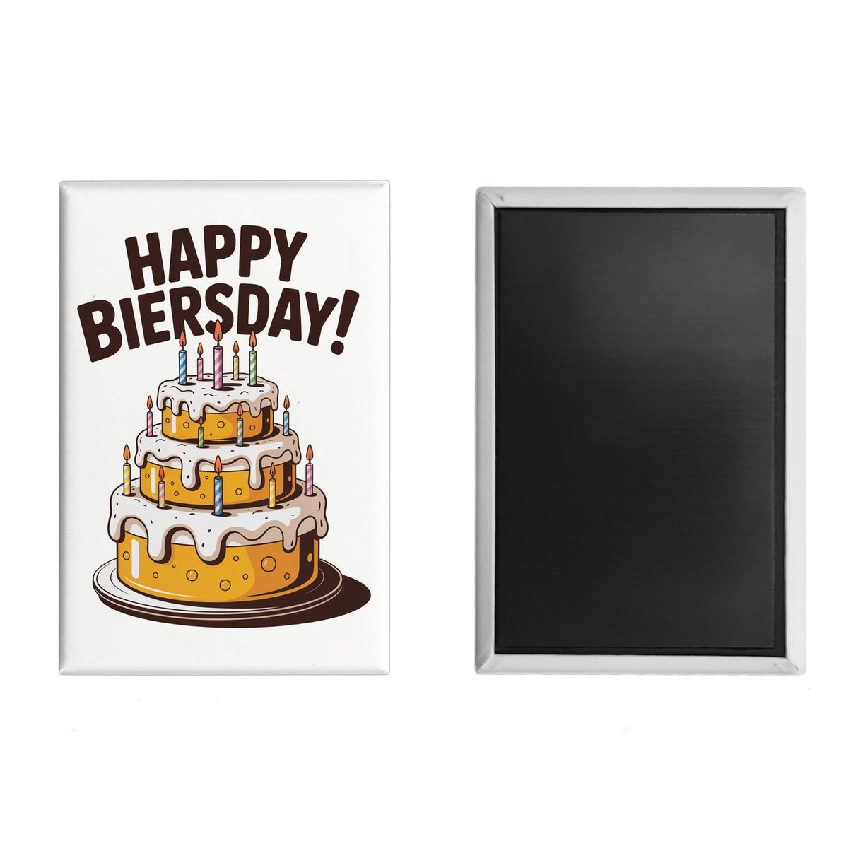 Bierkuchen Happy Biersday Souvenir Souvenir Magnet für Biertrinker zum Geburtstag