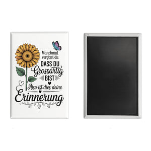Du bist grossartig Souvenir Souvenir Magnet mit Sonnenblume