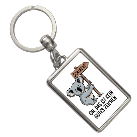 Melancholischer Koala Souvenir Schlüsselanhänger - kein gutes Zeichen