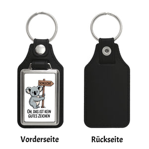 Melancholischer Koala Souvenir Schlüsselanhänger - kein gutes Zeichen