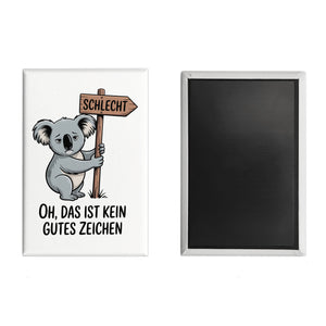 Melancholischer Koala Souvenir Souvenir Magnet - kein gutes Zeichen