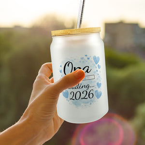 Opa loading 2026 Trinkglas mit Bambusdeckel für werdende Opas