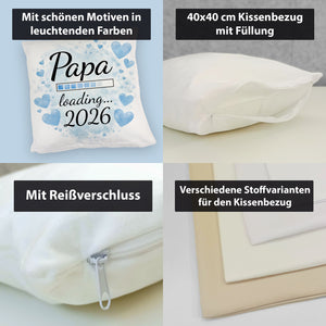 Papa loading... 2026 Kissen für werdende Väter