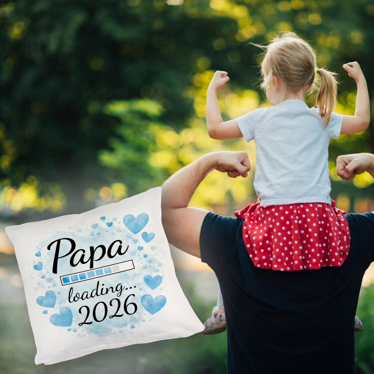 Papa loading... 2026 Kissen für werdende Väter