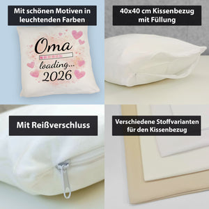 Rosa Herzen Kissen Oma Loading... 2026