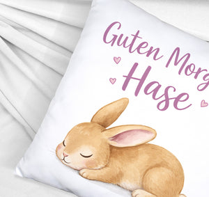 Schlafender Hase Guten Morgen Kissen