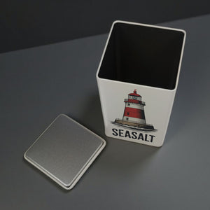 Retro-Leuchtturm SEASALT Dose 900ml für Meersalz