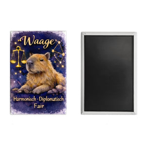 Waage Sternzeichen Cabybara Souvenir Magnet für Astrologie Fans