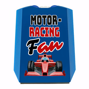 Sportwagen Parkscheibe mit Spruch: Motor Racing Fan