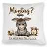 Eddi Esel Ich hasse alle Tage Kissen mit Spruch Montag