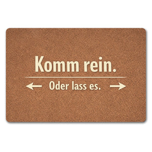 Kork-Effekt Komm rein Oder lass es Fußmatte in 35x50 cm ohne Rand
