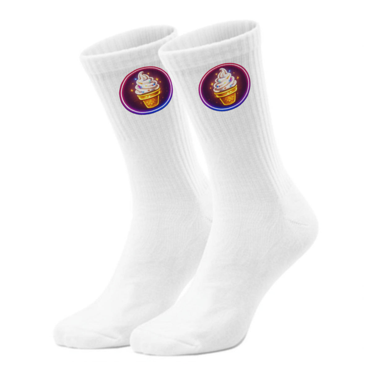 epicsocks Neon Fast Food Fiesta Softeis Socken in 37-41 im Paar