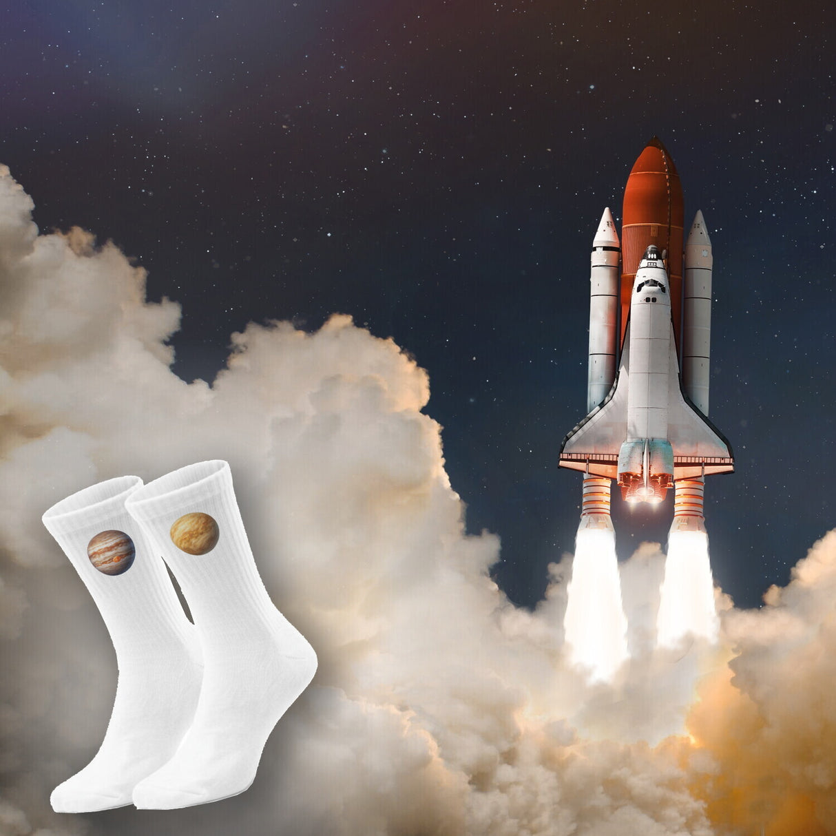 epicsocks Planeten Zauber Socken in 37-41 im 6er Set in Geschenkdose im 6er Set in Geschenkbox