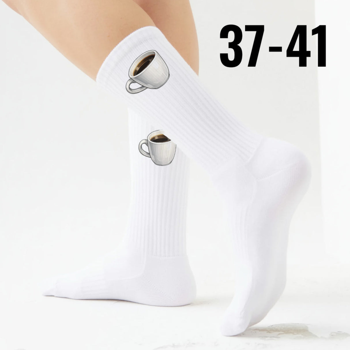 epicsocks Kaffeegenuss schwarzer Kaffee Socken in 37-41 im Paar