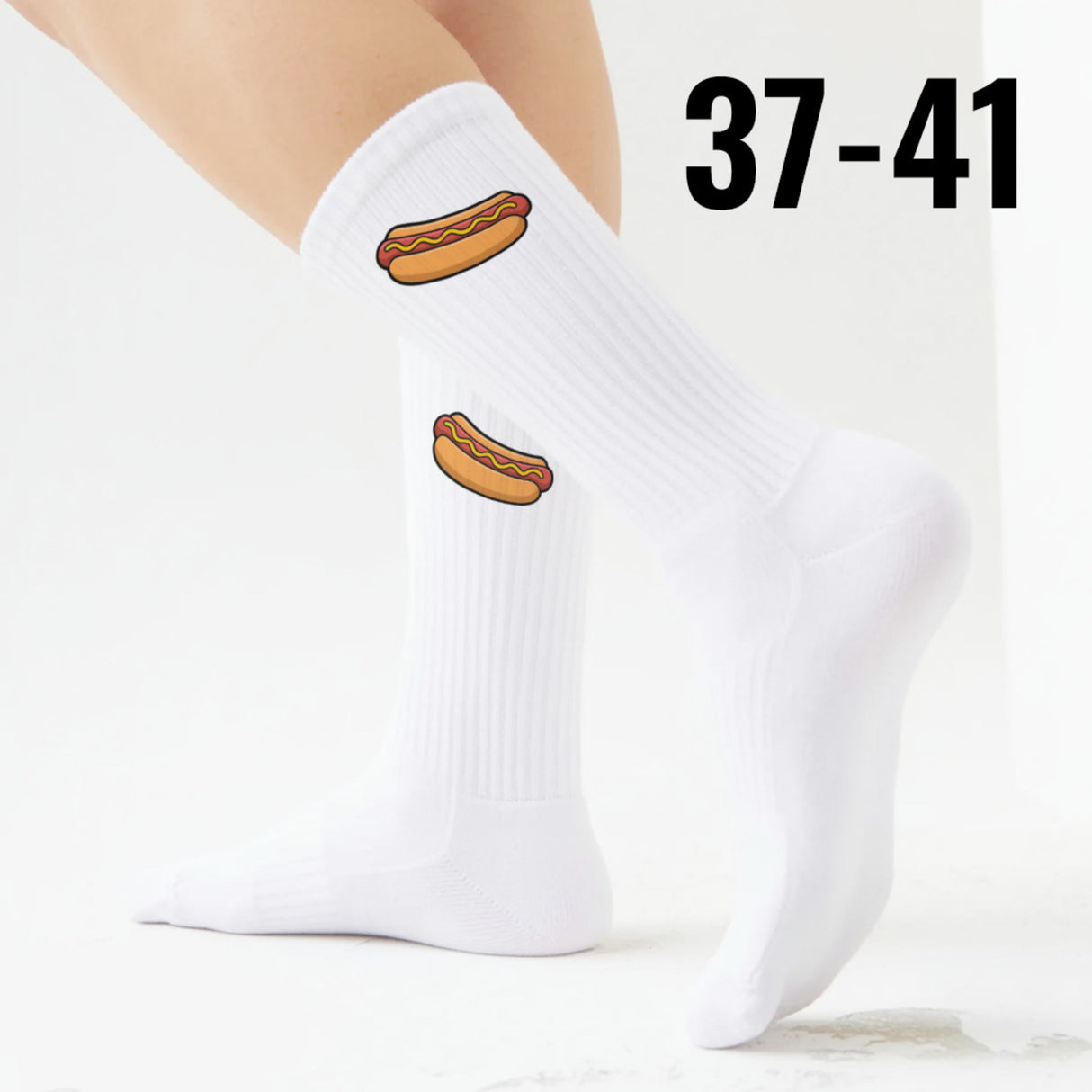 epicsocks Fast Food Fun Hotdog Socken in 37-41 im Paar