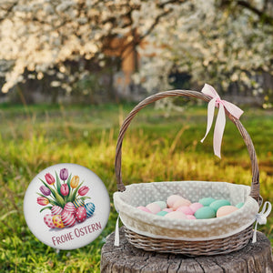 Tulpen und Ostereier Frohe Ostern Magnet