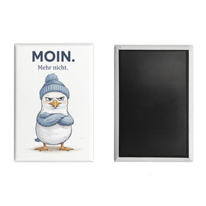 Manfred die Möwe Moin mehr nicht Souvenir Magnet für Küstenfans