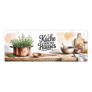 Herz des Hauses Küche Metallschild für Bauernhausküche