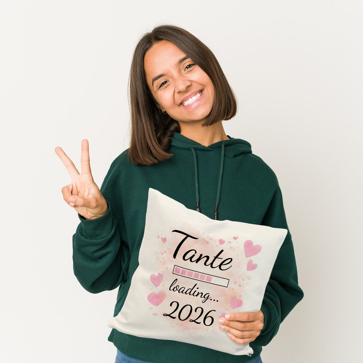 Rosa Herzen Tante Kissen Tante loading... 2026