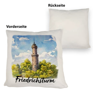 Friedrichsturm Freudenstadt Aquarell Kissen