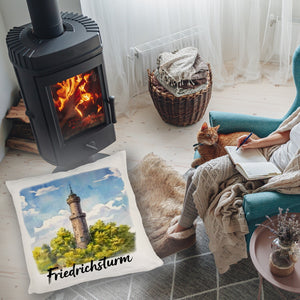 Friedrichsturm Freudenstadt Aquarell Kissen
