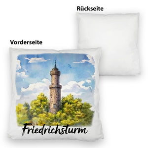 Friedrichsturm Freudenstadt Aquarell Kissen