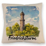Friedrichsturm Freudenstadt Aquarell Kissen