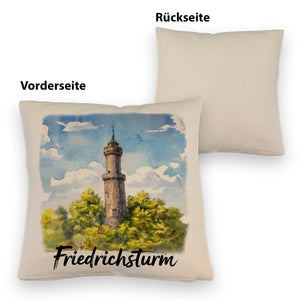Friedrichsturm Freudenstadt Aquarell Kissen