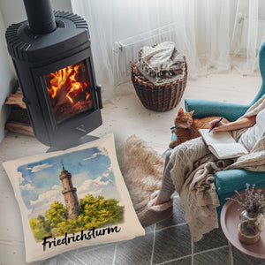 Friedrichsturm Freudenstadt Aquarell Kissen