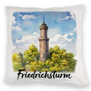 Friedrichsturm Freudenstadt Aquarell Kissen