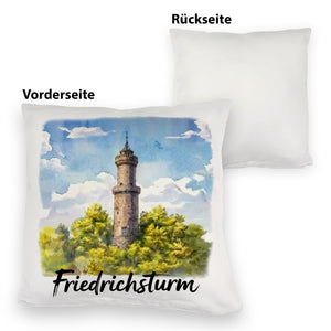 Friedrichsturm Freudenstadt Aquarell Kissen