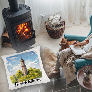 Friedrichsturm Freudenstadt Aquarell Kissen